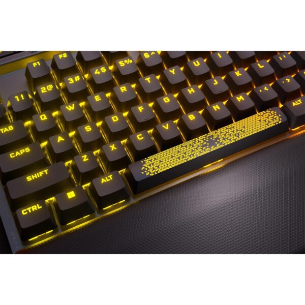 CORSAIR K70 MAX RGB Mechanical Gaming Keyboard, Wired, MGX Switches, Adjustable PBT Double Shot Keycaps, Compatible with iCUE - PC, PS5, PS4, Xbox - QWERTZ DE - Steel Grey