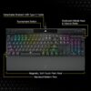 Corsair K70 PRO RGB Mechanical Mechanical Gaming Keyboard - OPX Linear Switch - PBT Double Shot Keys - iCUE Compatible - QWERTZ DE - PC, Xbox - Black