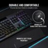 Corsair K70 RGB PRO Wired Mechanical Gaming Keyboard (CHERRY MX RGB Blue Switches: Tactile & Clickable, 8,000Hz Hyperpolling, PBT DOUBLE-SHOT PRO Keycaps, Soft-Touch Palm Rest)...