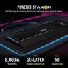 Corsair K70 RGB PRO Wired Mechanical Gaming Keyboard (CHERRY MX RGB Blue Switches: Tactile & Clickable, 8,000Hz Hyperpolling, PBT DOUBLE-SHOT PRO Keycaps, Soft-Touch Palm Rest)...