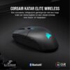 Corsair KATAR ELITE WIRELESS Gaming Mouse - Ultralight, MARKSMAN Optical Sensor with 26,000 DPI, Sub-1ms SLIPSTREAM WIRELESS Connection, Up to 110 Hours Rechargeable Battery...