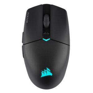 Corsair KATAR ELITE WIRELESS Gaming Mouse - Ultralight, MARKSMAN Optical Sensor with 26,000 DPI, Sub-1ms SLIPSTREAM WIRELESS Connection, Up to 110 Hours Rechargeable Battery...