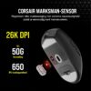 Corsair KATAR ELITE WIRELESS Gaming Mouse - Ultralight, MARKSMAN Optical Sensor with 26,000 DPI, Sub-1ms SLIPSTREAM WIRELESS Connection, Up to 110 Hours Rechargeable Battery...