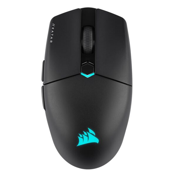 Corsair KATAR ELITE WIRELESS Gaming Mouse - Ultralight, MARKSMAN Optical Sensor with 26,000 DPI, Sub-1ms SLIPSTREAM WIRELESS Connection, Up to 110 Hours Rechargeable Battery...