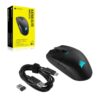 Corsair KATAR ELITE WIRELESS Gaming Mouse - Ultralight, MARKSMAN Optical Sensor with 26,000 DPI, Sub-1ms SLIPSTREAM WIRELESS Connection, Up to 110 Hours Rechargeable Battery...