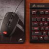 Corsair KATAR Optical Gaming Mouse (Both Hands, LED Backlight, 8000 DPI) Black