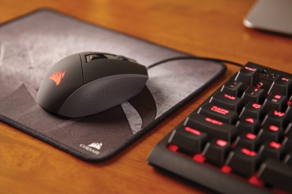 Corsair KATAR Optical Gaming Mouse (Both Hands, LED Backlight, 8000 DPI) Black