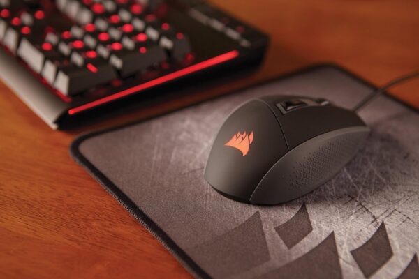 Corsair KATAR Optical Gaming Mouse (Both Hands, LED Backlight, 8000 DPI) Black