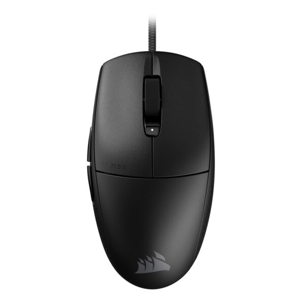 CORSAIR M55 Lightweight Wired FPS Gaming Mouse – 16,000 DPI – Six Programmable Buttons – Profiled Rubber Side Handles – Black