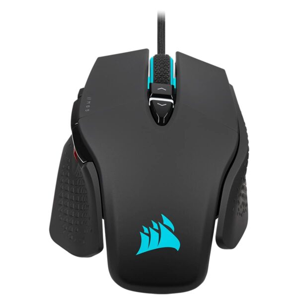 Corsair M65 RGB ULTRA Tunable FPS Gaming Mouse - CORSAIR MARKSMAN 26,000 DPI Optical Sensor, Optical Switches, AXON Hyper-Processing Technology, Tunable Weight System - Black