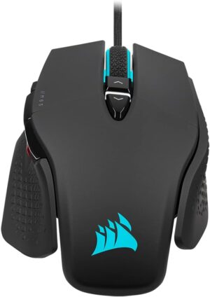 Corsair M65 RGB ULTRA Tunable FPS Gaming Mouse - CORSAIR MARKSMAN 26,000 DPI Optical Sensor, Optical Switches, AXON Hyper-Processing Technology, Tunable Weight System - Black