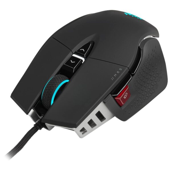 Corsair M65 RGB ULTRA Tunable FPS Gaming Mouse - CORSAIR MARKSMAN 26,000 DPI Optical Sensor, Optical Switches, AXON Hyper-Processing Technology, Tunable Weight System - Black