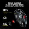 Corsair M65 RGB Ultra Tunable FPS Gaming Mouse Marksman 26,000 DPI Optical Sensor, Optical Switches, AXON Hyper-Processing Technology, Sensor Fusion Control, Tunable Weight...