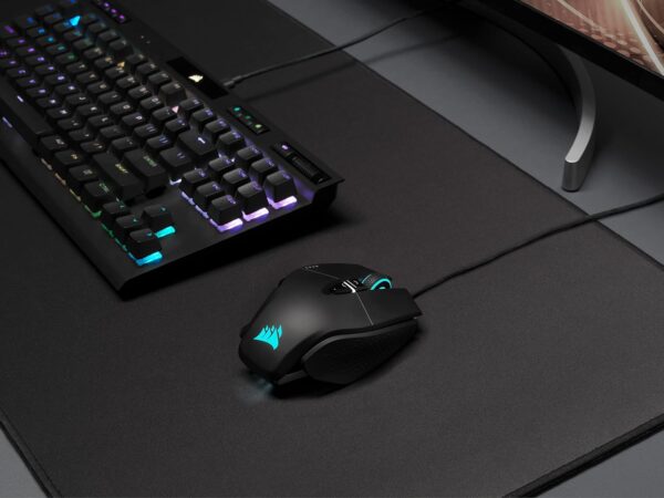 Corsair M65 RGB Ultra Tunable FPS Gaming Mouse Marksman 26,000 DPI Optical Sensor, Optical Switches, AXON Hyper-Processing Technology, Sensor Fusion Control, Tunable Weight...