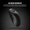 CORSAIR M75 AIR WIRELESS Ultra Lightweight Gaming Mouse – 2.4GHz & Bluetooth – 26,000 DPI – Up to 100 Hours Battery - iCUE Compatible - Black