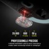 CORSAIR M75 AIR WIRELESS Ultra Lightweight Gaming Mouse – 2.4GHz & Bluetooth – 26,000 DPI – Up to 100 Hours Battery - iCUE Compatible - Black