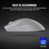 CORSAIR M75 AIR WIRELESS Ultralight FPS Gaming Mouse – 26,000 DPI – Ultra Fast Input – Symmetric Shape – iCUE Xompatibel – PC, Mac – Light Grey