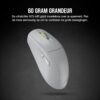 CORSAIR M75 AIR WIRELESS Ultralight FPS Gaming Mouse – 26,000 DPI – Ultra Fast Input – Symmetric Shape – iCUE Xompatibel – PC, Mac – Light Grey