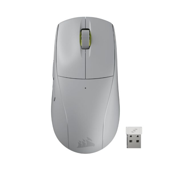 CORSAIR M75 AIR WIRELESS Ultralight FPS Gaming Mouse – 26,000 DPI – Ultra Fast Input – Symmetric Shape – iCUE Xompatibel – PC, Mac – Light Grey