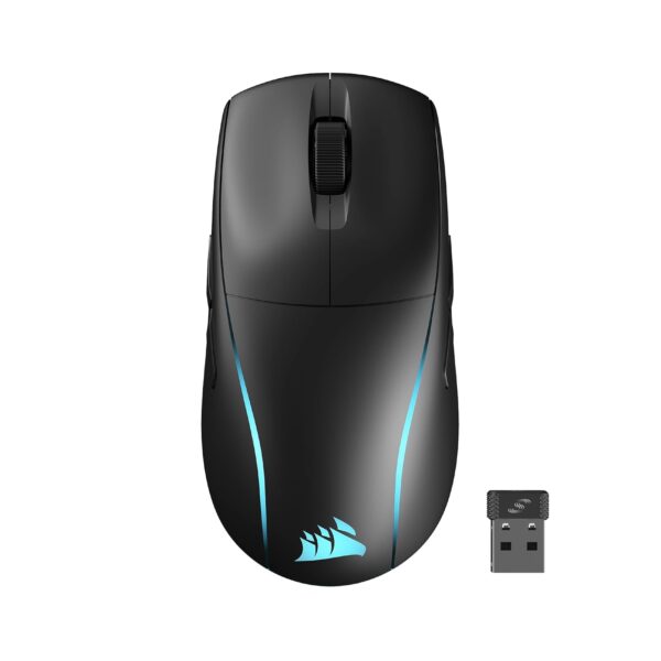 CORSAIR M75 WIRELESS RGB Lightweight FPS Gaming Mouse – 26,000 DPI – Interchangeable Side Buttons – iCUE Compatible – PC – Black