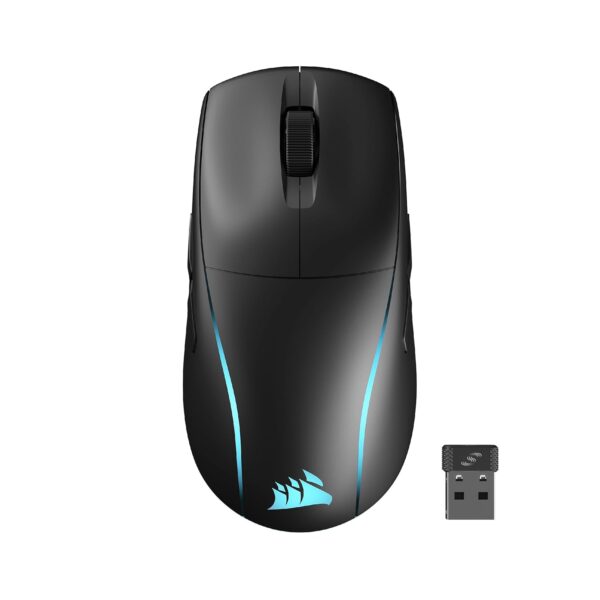 Corsair M75 Wireless RGB Lightweight FPS Gaming Mouse – 26,000 DPI – Interchangeable Side Buttons – iCUE Compatible – PC – White