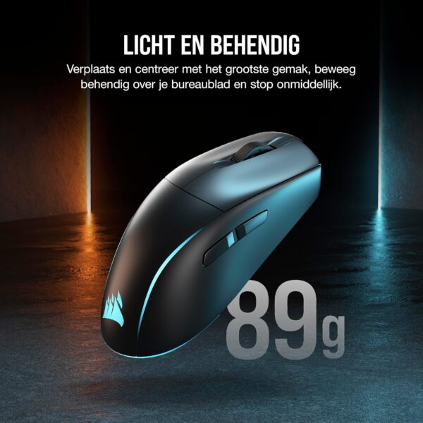 CORSAIR M75 WIRELESS RGB Lightweight FPS Gaming Mouse – 26,000 DPI – Interchangeable Side Buttons – iCUE Compatible – PC – Black