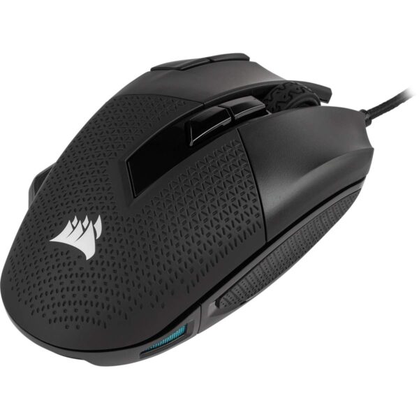 Corsair NIGHTSWORD RGB Gaming Mouse For FPS, MOBA - 18,000 DPI - 10 Programmable Buttons - Weight System - iCUE Compatible - Black