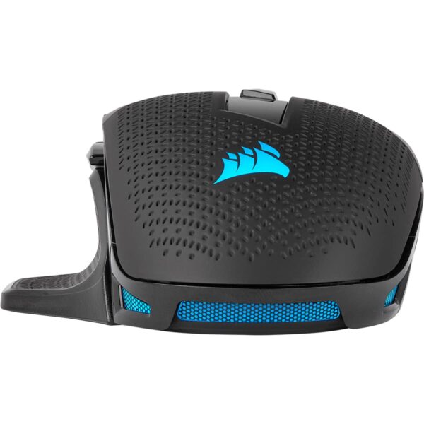 Corsair NIGHTSWORD RGB Gaming Mouse For FPS, MOBA - 18,000 DPI - 10 Programmable Buttons - Weight System - iCUE Compatible - Black