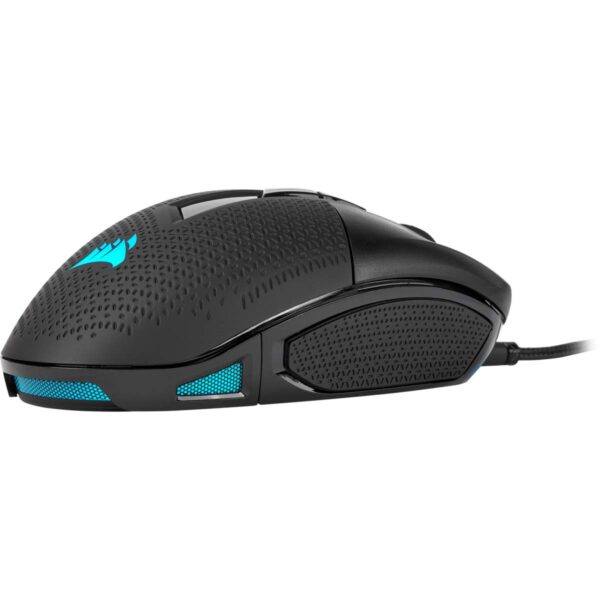 Corsair NIGHTSWORD RGB Gaming Mouse For FPS, MOBA - 18,000 DPI - 10 Programmable Buttons - Weight System - iCUE Compatible - Black