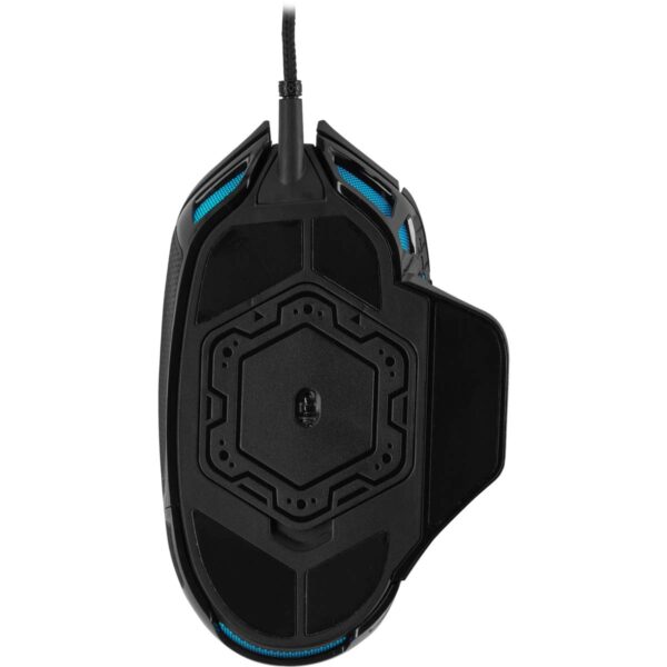 Corsair NIGHTSWORD RGB Gaming Mouse For FPS, MOBA - 18,000 DPI - 10 Programmable Buttons - Weight System - iCUE Compatible - Black