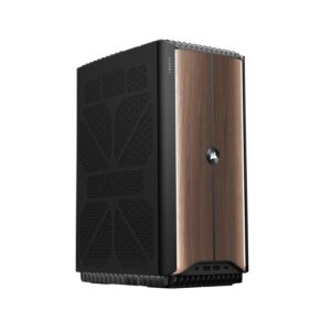 CORSAIR ONE i500 Gaming PC – Liquid Cooled Intel® Core™ i9 14900K CPU – Liquid-Cooled NVIDIA® GeForce RTX™ 4080 SUPER GPU – 32GB VENGEANCE DDR5 Memory – 2TB M.2 SSD – Dark Wood