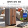 CORSAIR ONE i500 Gaming PC – Liquid Cooled Intel® Core™ i9 14900K CPU – Liquid-Cooled NVIDIA® GeForce RTX™ 4080 SUPER GPU – 32GB VENGEANCE DDR5 Memory – 2TB M.2 SSD – Dark Wood