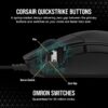Corsair SABRE RGB PRO CHAMPION SERIES FPS/MOBA Gaming Mouse - Ergonomic shape for Esports and Competitive Play - Ultralight 74g - Flexible Paracord Cable