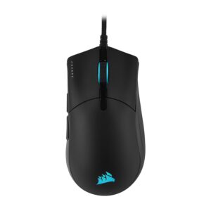 Corsair SABRE RGB PRO CHAMPION SERIES FPS/MOBA Gaming Mouse - Ergonomic shape for Esports and Competitive Play - Ultralight 74g - Flexible Paracord Cable