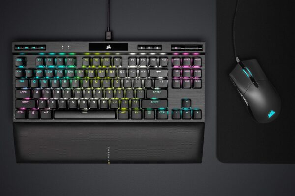 Corsair SABRE RGB PRO CHAMPION SERIES FPS/MOBA Gaming Mouse - Ergonomic shape for Esports and Competitive Play - Ultralight 74g - Flexible Paracord Cable