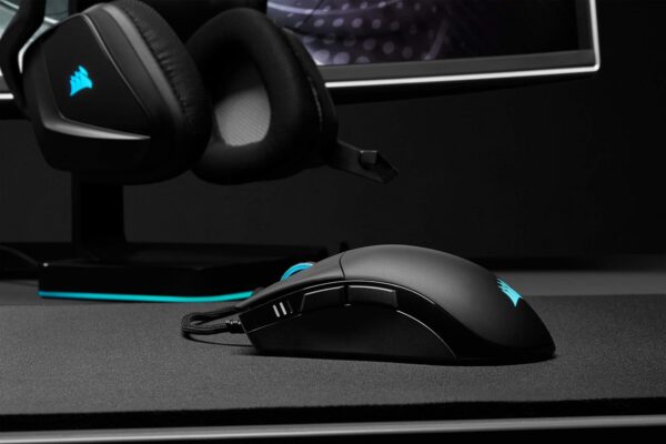Corsair SABRE RGB PRO CHAMPION SERIES FPS/MOBA Gaming Mouse - Ergonomic shape for Esports and Competitive Play - Ultralight 74g - Flexible Paracord Cable