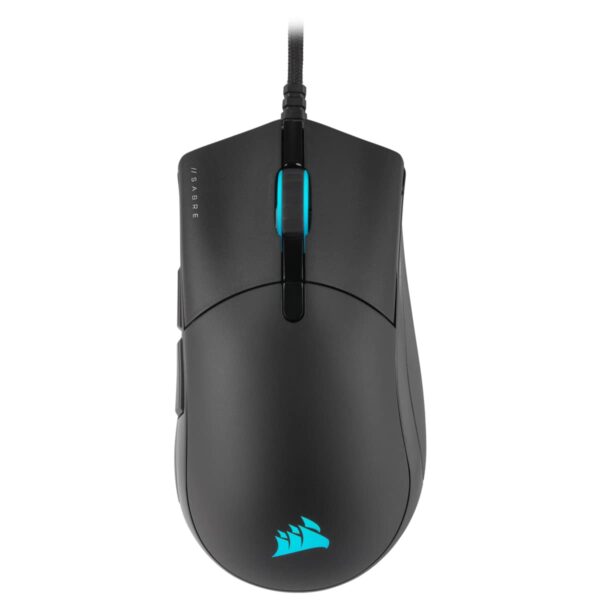 CORSAIR SABRE RGB PRO CHAMPION SERIES Wired Ultralight FPS/MOBA Gaming Mouse - 18,000 DPI - Ergonomic Design - iCUE Compatible - PC, Mac, PS5, PS4, Xbox - Black,50 Watt