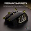 CORSAIR SCIMITAR ELITE RGB WIRELESS MMO Gaming Mouse - 26,000 DPI - 16 Programmable Buttons - Up to 150 Hours Battery - iCUE Compatible - Black