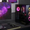 Corsair Vengeance A7500 Gaming-pc, vloeistofgekoelde AMD Ryzen 7 7800X3D CPU, NVIDIA GeForce RTX 5070 GPU, 32 GB Vengeance RGB DDR5-geheugen, 1 TB M.2 SSD, zwart