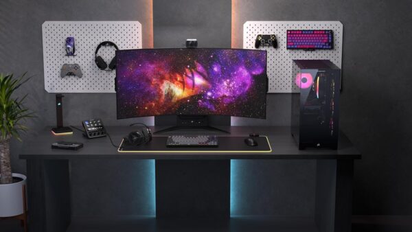 Corsair Vengeance A7500 Gaming-pc, vloeistofgekoelde AMD Ryzen 7 7800X3D CPU, NVIDIA GeForce RTX 5070 GPU, 32 GB Vengeance RGB DDR5-geheugen, 1 TB M.2 SSD, zwart
