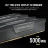 Corsair VENGEANCE DDR5 32GB (2x16GB) 6400MHz C32 Intel Optimized Desktop Memory (Onboard Voltage Control, Custom XMP 3.0 Profiles, Solid Aluminum Heatspreader) Black
