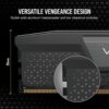 Corsair VENGEANCE DDR5 32GB (2x16GB) 6400MHz C32 Intel Optimized Desktop Memory (Onboard Voltage Control, Custom XMP 3.0 Profiles, Solid Aluminum Heatspreader) Black