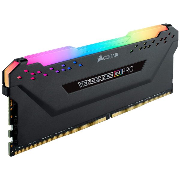 Corsair Vengeance PRO RGB Module 16GB (1 x 16GB) DDR4 3600 (PC4-28800) C18 1.35V, Optimized AMD Ryzen - Black