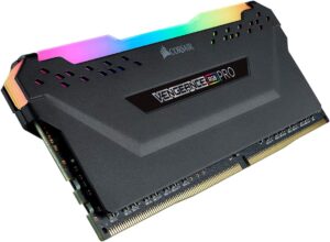 Corsair Vengeance PRO RGB Module 16GB (1 x 16GB) DDR4 3600 (PC4-28800) C18 1.35V, Optimized AMD Ryzen - Black