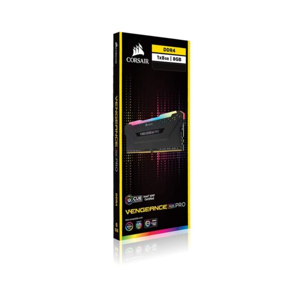Corsair Vengeance PRO RGB Module 16GB (1 x 16GB) DDR4 3600 (PC4-28800) C18 1.35V, Optimized AMD Ryzen - Black