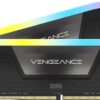 CORSAIR VENGEANCE RGB DDR5 32GB (2x16GB) DDR5 6000MHz CL30 AMD EXPO Intel XMP iCUE Compatible Computer Memory – Grey (CMH32GX5M2B6000Z30K)