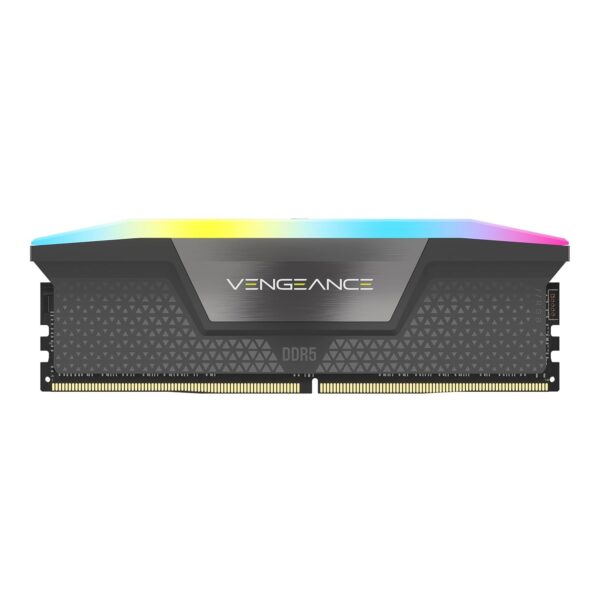 CORSAIR VENGEANCE RGB DDR5 32GB (2x16GB) DDR5 6000MHz CL30 AMD EXPO Intel XMP iCUE Compatible Computer Memory – Grey (CMH32GX5M2B6000Z30K)