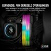 CORSAIR VENGEANCE RGB DDR5 32GB (2x16GB) DDR5 6000MHz CL30 AMD EXPO Intel XMP iCUE Compatible Computer Memory – Grey (CMH32GX5M2B6000Z30K)