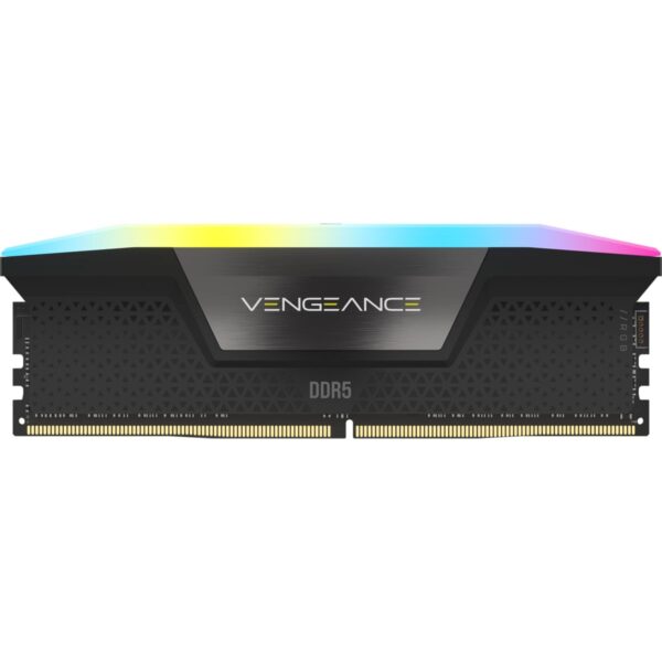Corsair VENGEANCE RGB DDR5 48GB (2x24GB) 7000MHz C40 Intel Desktop-Arbeitsspeicher (Dynamic Ten-Sun RGB Lighting, Custom XMP 3.0 Profiles, Tight Response Times) Black