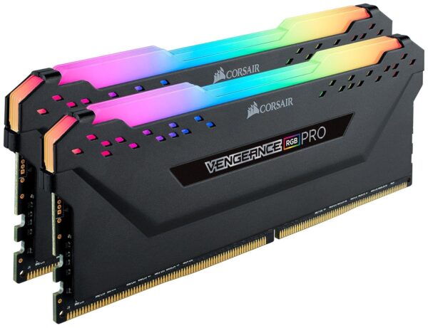 Corsair VENGEANCE RGB PRO 16GB (2x8GB) DDR4 4000 (PC4-32000) C16 Desktop Memory – Black, CMW16GX4M2G4000C16